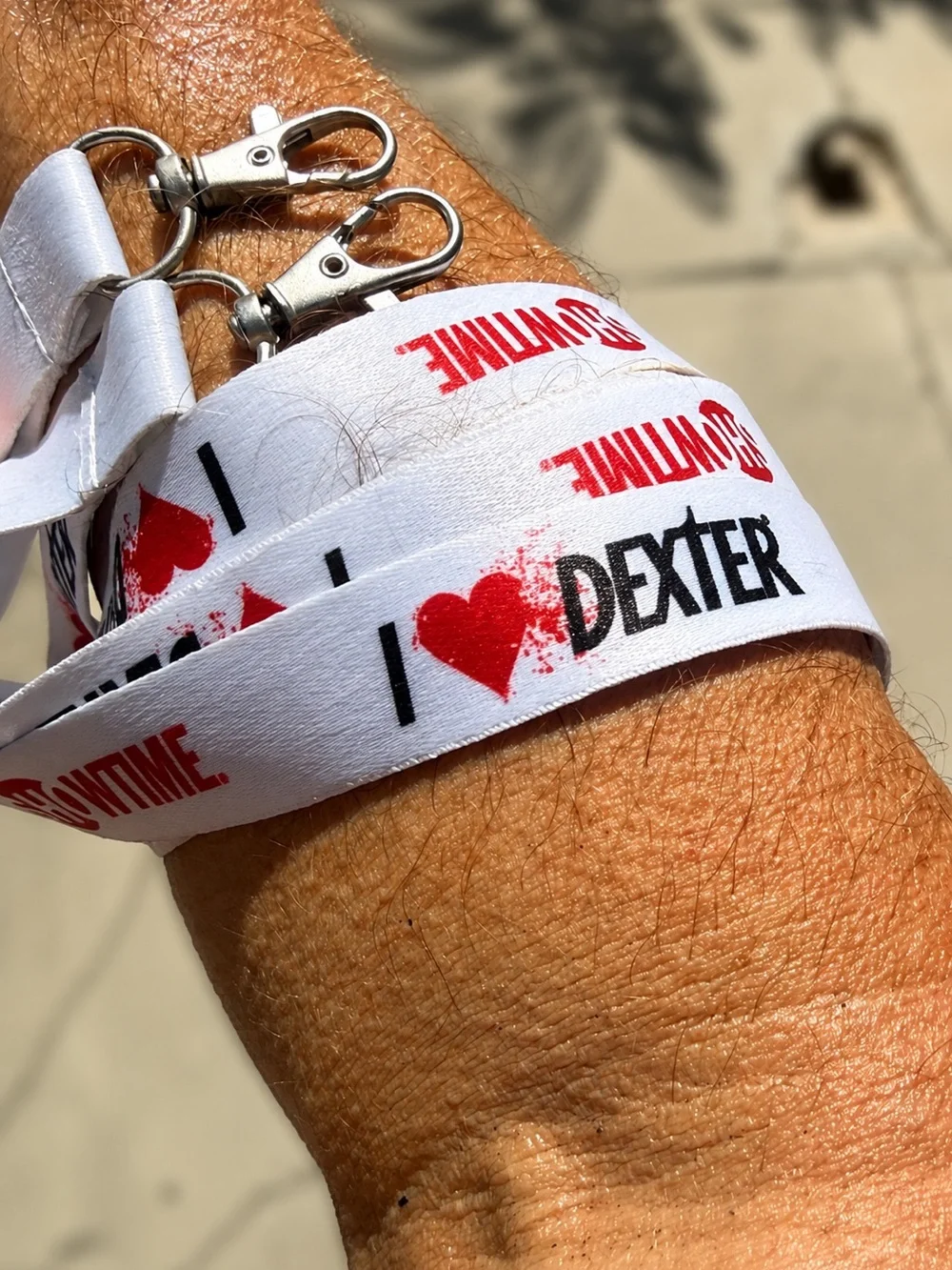 Dexter Showtime Crew Lanyards 2 TV Production Collectible Swivel Clips